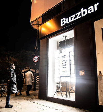 Lumie x Buzzbar: "World's Largest SAD Lamp" installation in Shoreditch