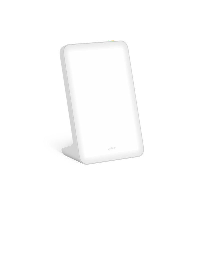 Little lamp, big benefits Mini 10,000 lux at 12 cm to boost mood and energy, cool white LEDs, compact design to easily c
